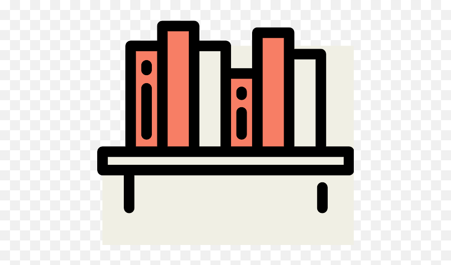 Bookshelf Vector Svg Icon - Bookcase Emoji,Bookshelf Png