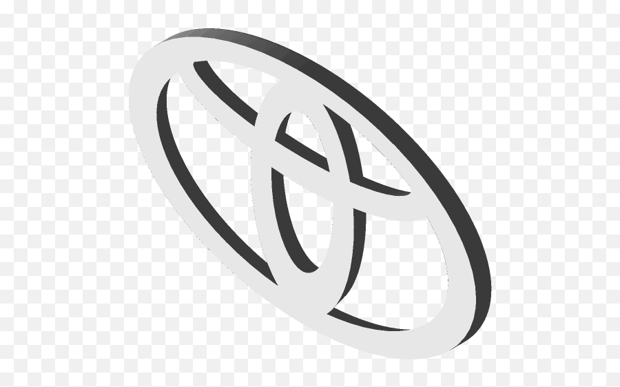 Toyota Logo 3d Cad Model Library Grabcad - Automotive Decal Emoji,Toyota Logo