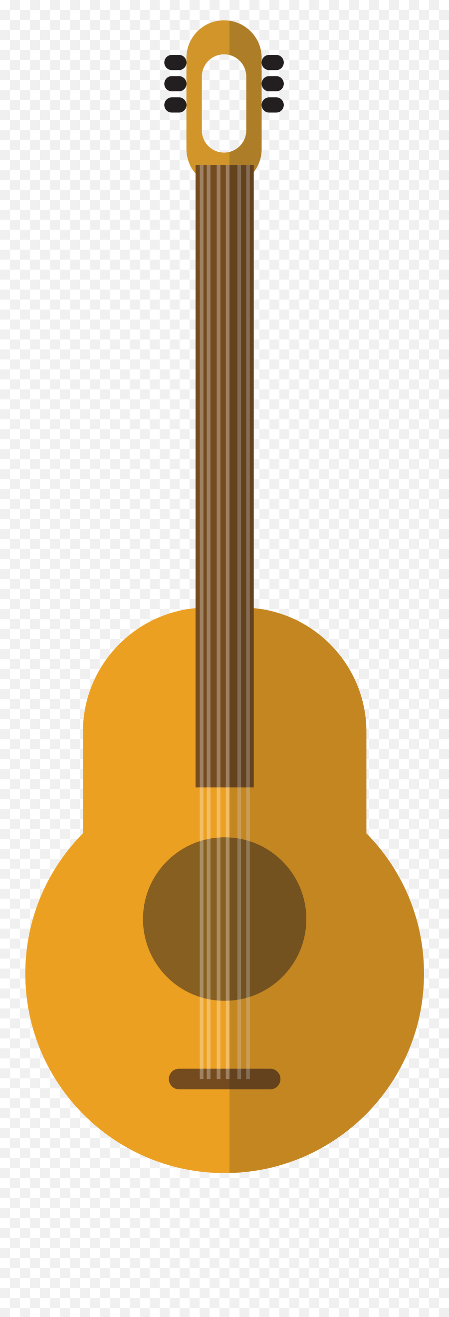 Acoustic Guitar Ukulele - Vector Flat Guitar Png Download Png Download Ukulele Clipart Png Emoji,Guitar Png