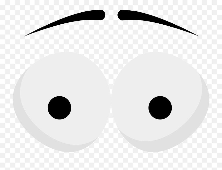 Alarmed Eyes Clipart Free Download Transparent Png Creazilla - Dot Emoji,Eyes Clipart Black And White