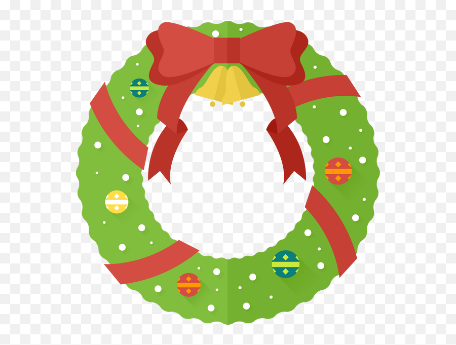 Png Images Vector Psd Clipart Templates - Vector Christmas Wreath Cartoon Emoji,Christmas Wreath Clipart