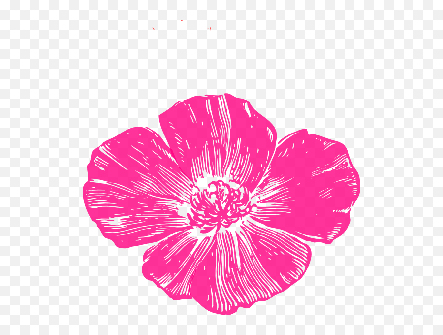 Pink Poppy Flower Clip Art Png Image - Pastel Red Flower Clipart Emoji,Poppy Flower Clipart