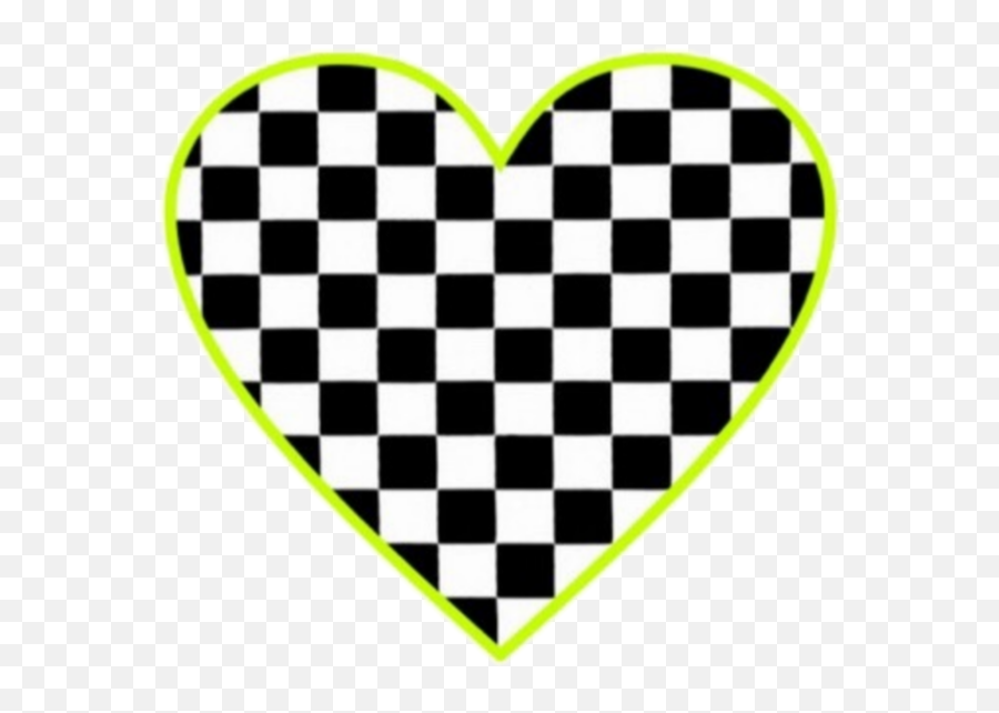 Hearts Gothic Hearts Sticker By Y O O N R A - Checkered Cupcake Topper Emoji,Pink Heart Transparent Background