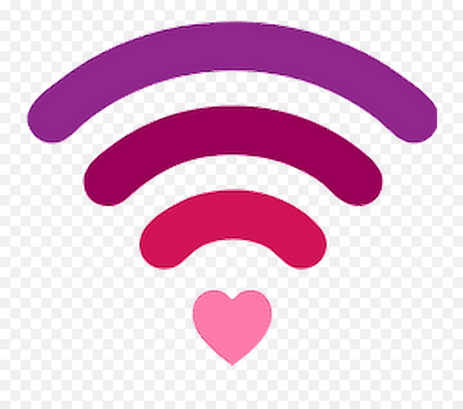Heat Love Amore Pink Wifi Tumblr Freewifi Internet Clipart - Wifi Aesthetic Emoji,Tumblr Clipart