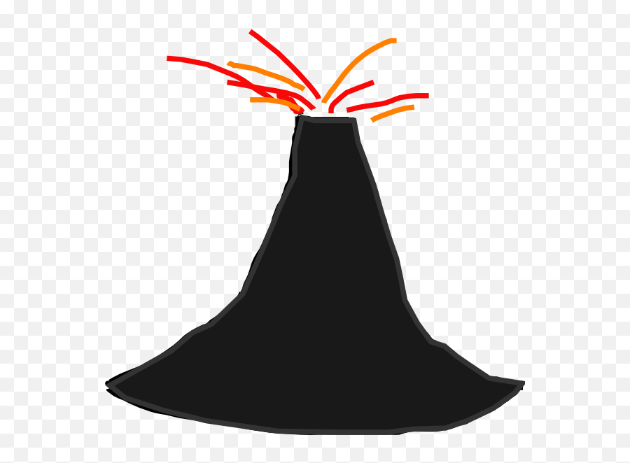 Best Volcano Clipart - Witch Hat Emoji,Volcano Clipart