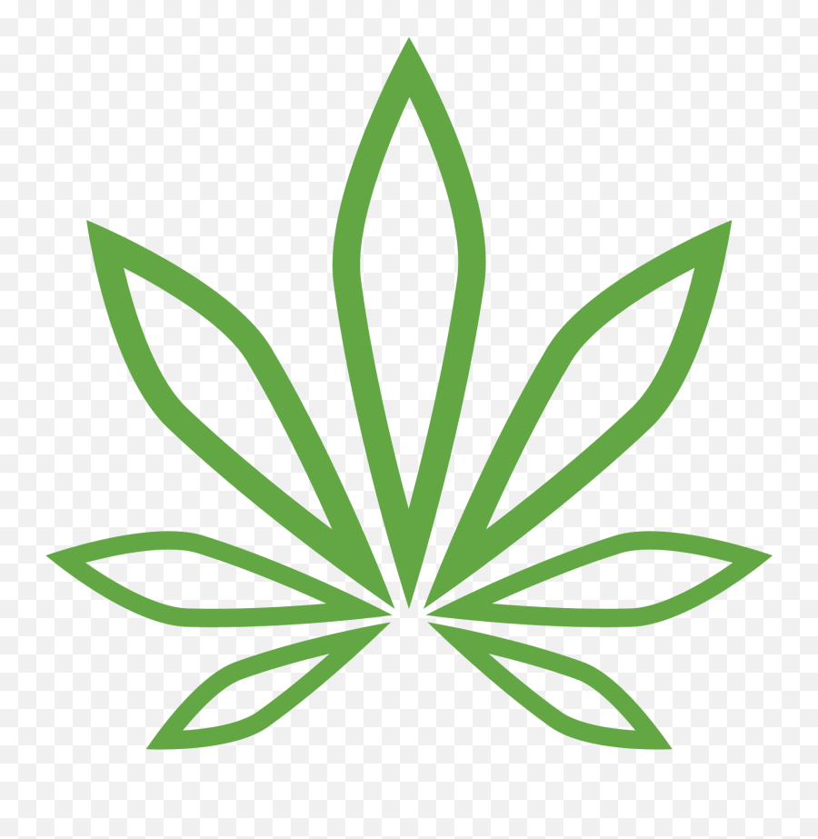 Logo Cannabis Clipart - Full Size Clipart 5673953 Emoji,Cannabis Leaf Logo