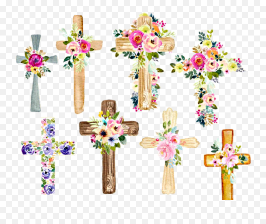 Easter Cross Vector Png Hd Isolated Png Mart Emoji,Cross Vector Png