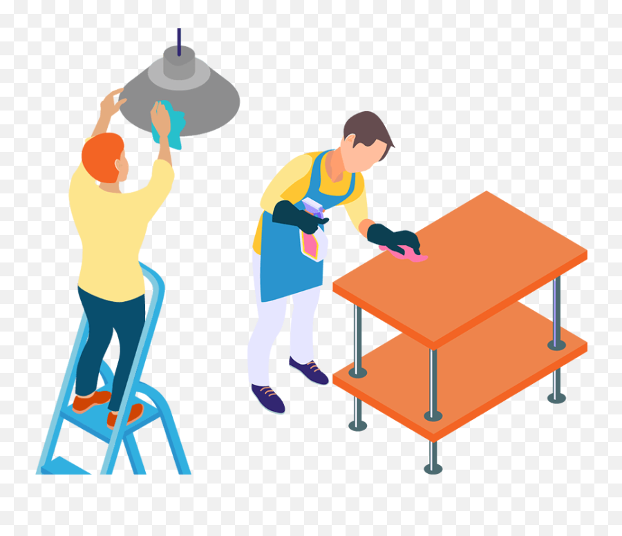 Cleaning Crew - Art Table Clipart Full Size Clipart Emoji,Cleaning Room Clipart