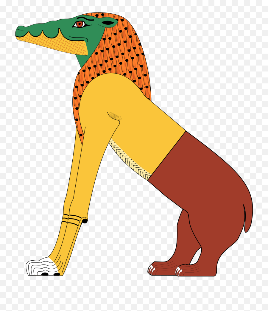 Library Of Egypt Crocodile Clipart - Ammit Png Emoji,Crocodile Clipart
