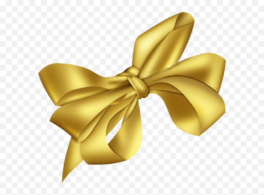 Download Gold Christmas Bow Clipart - Clip Art Gold Bow Emoji,Christmas Bow Clipart