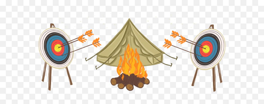 Campfire Wild Adventures - Archery Target Emoji,Campfire Png