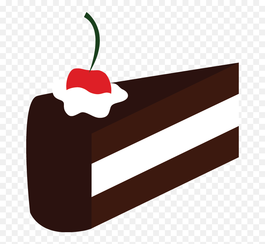 Slice Of Cake Clip Art Black And White Cake Slice Clipart Emoji,Cake Clipart Black And White