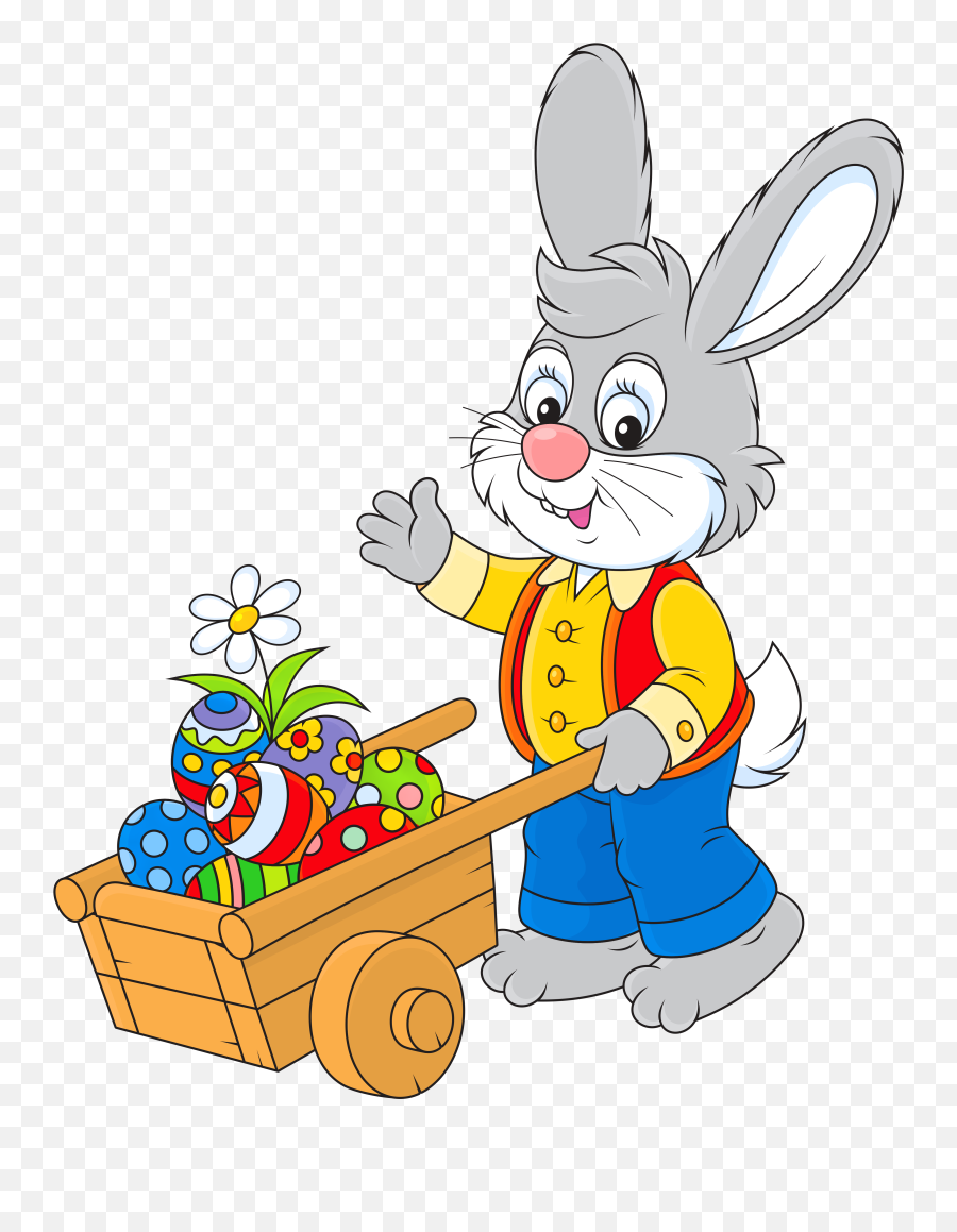 Free Easter Bunny Clip Art - Funny Easter Cartoon Bunny Emoji,Bunny Clipart