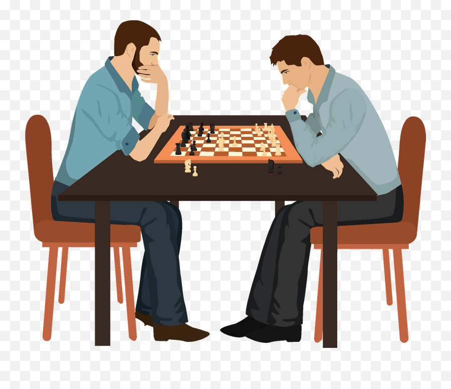 Chess Clipart Free Download Transparent Png Creazilla - Man Playing Chess Clipart Emoji,Board Game Clipart