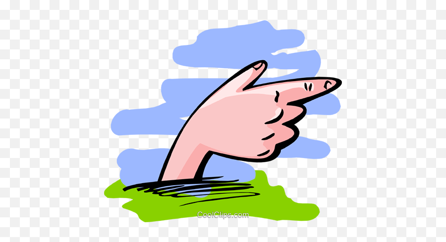 Hand Pointing - Abstract Royalty Free Vector Clip Art Sign Language Emoji,Hand Pointing Png