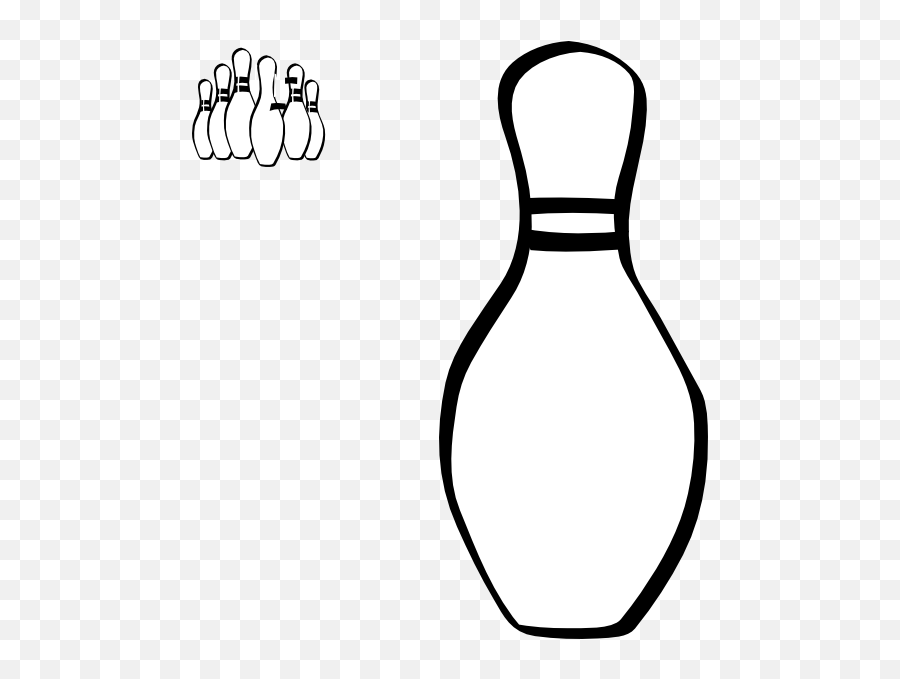 Transparent Bowling Ball Clip Art - Bowling Pins Coloring Bowling Pin Clip Art Black And White Emoji,Bowling Pin Clipart