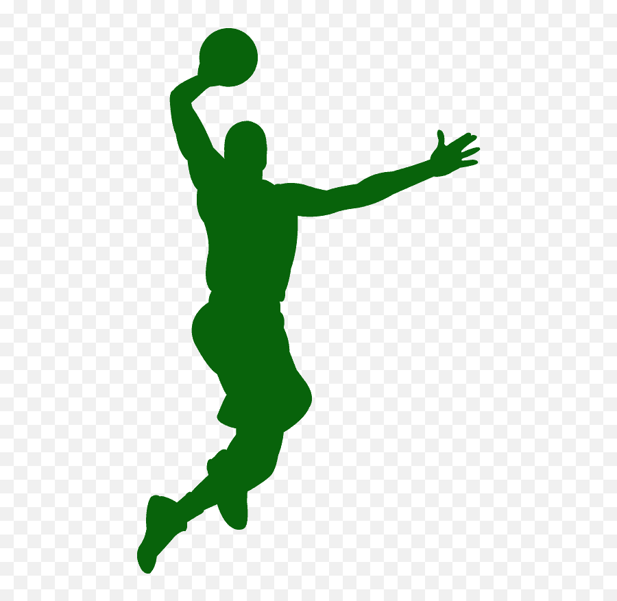 Basketball Dunk Silhouette - Basketball Emoji,Basketball Silhouette Png