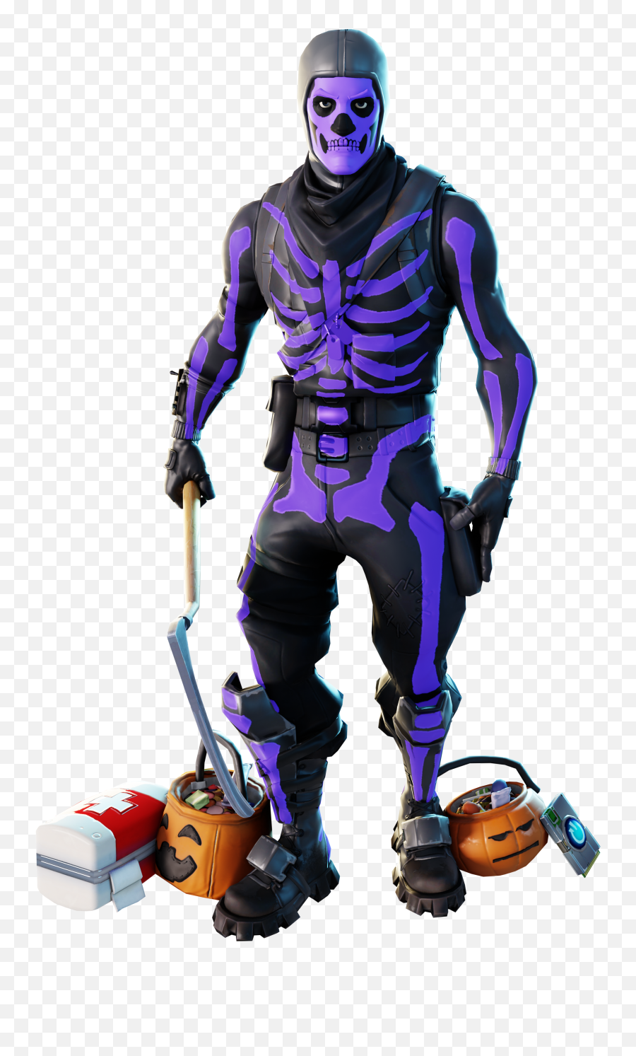 Purple Skull Trooper Blender Render Fortnitebr - Fictional Character Emoji,Skull Trooper Png