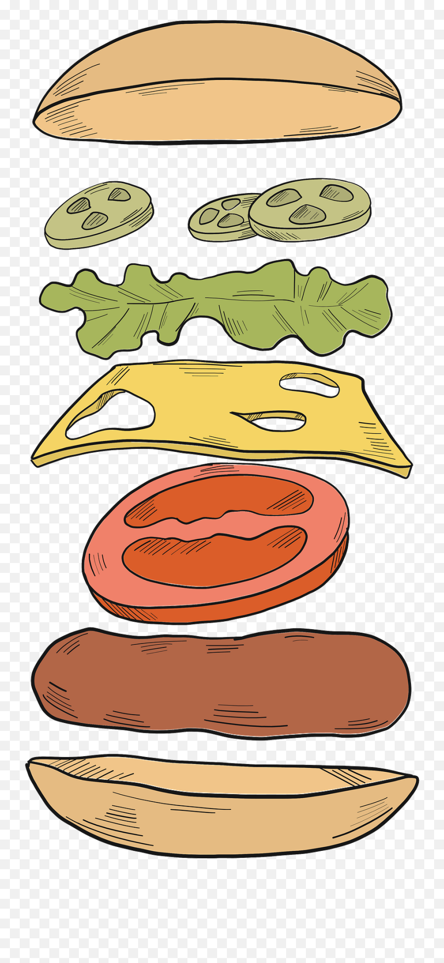 Hamburger Clipart Free Download Transparent Png Creazilla - Fitness Nutrition Emoji,Hamburger Clipart