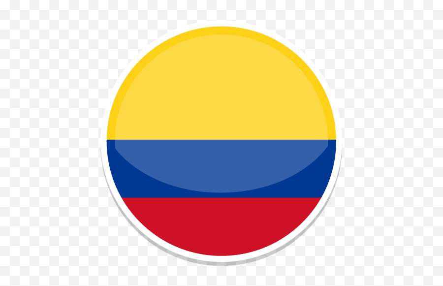 Colombia Free Icon Of Round World Flags Icons Emoji,Colombian Flag Png