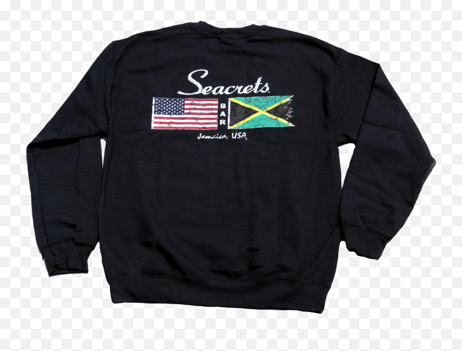 Distressed Flags Crewneck Sweatshirt Emoji,Jamaican Flag Png
