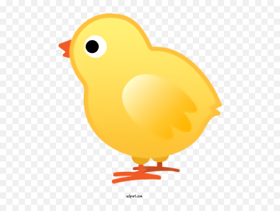Holidays Yellow Cartoon Bird For Easter - Easter Clipart Emoji,Baby Chick Clipart