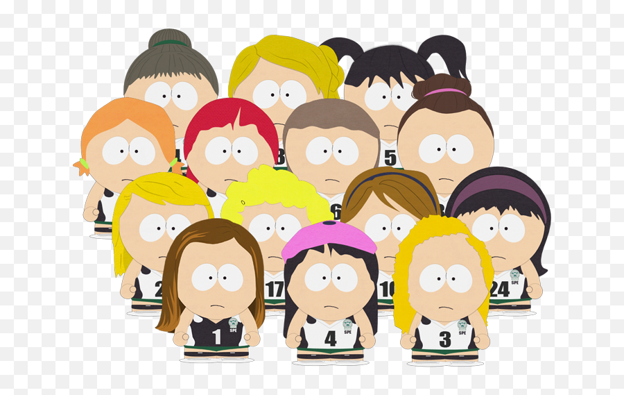 Download Cows Girlsu0027 Volleyball Players - South Park Wendy Emoji,Female Volleyball Player Clipart