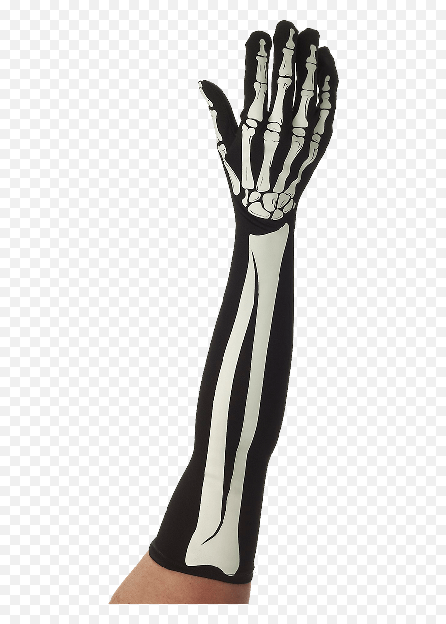 Long Skeleton Gloves Emoji,Skeleton Arm Png