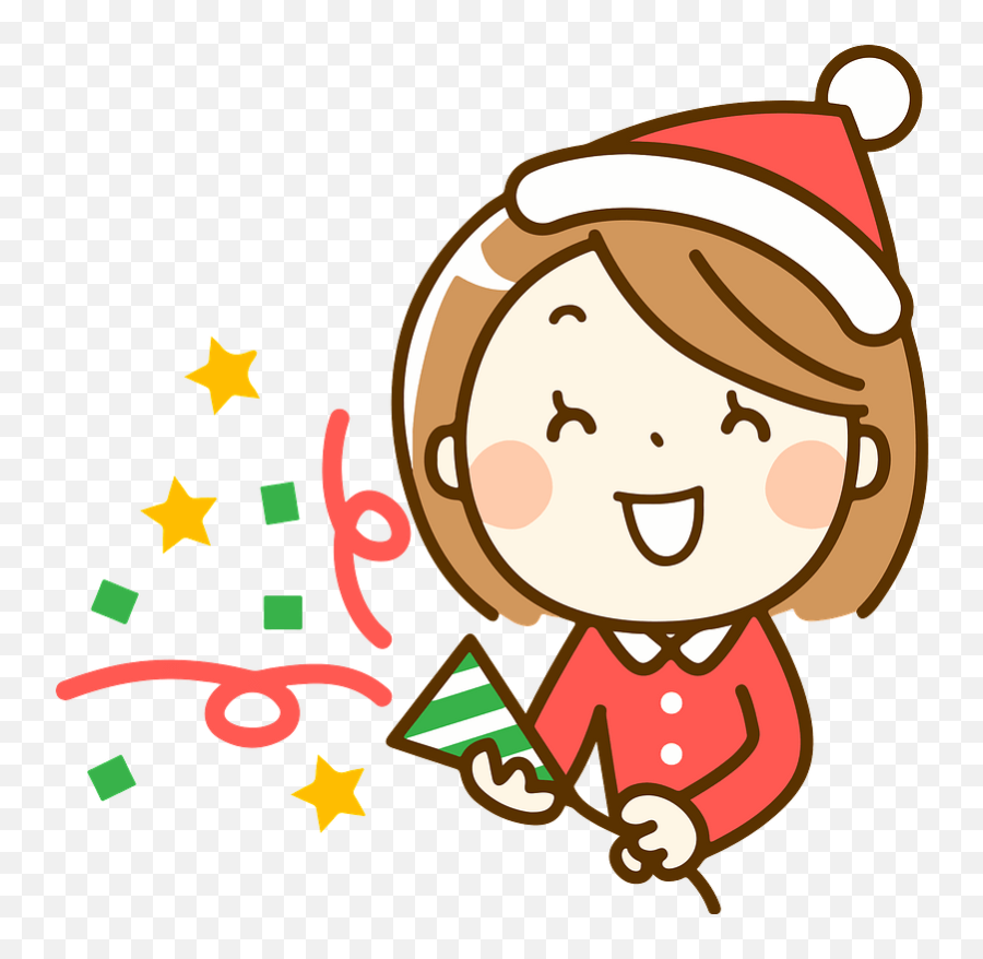 Vanessa Woman Is Excited About Christmas Firecrackers - Rakkun Mapache Emoji,Excited Clipart