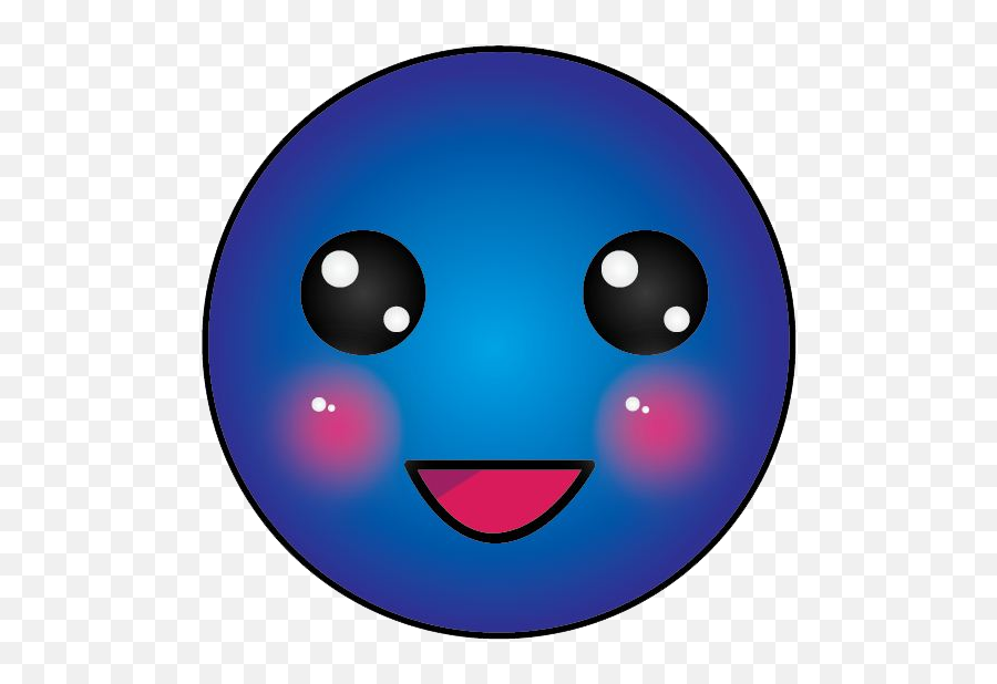 Smiley Face Blue Png - Happy Blue Emoji Face,Smiley Face Png