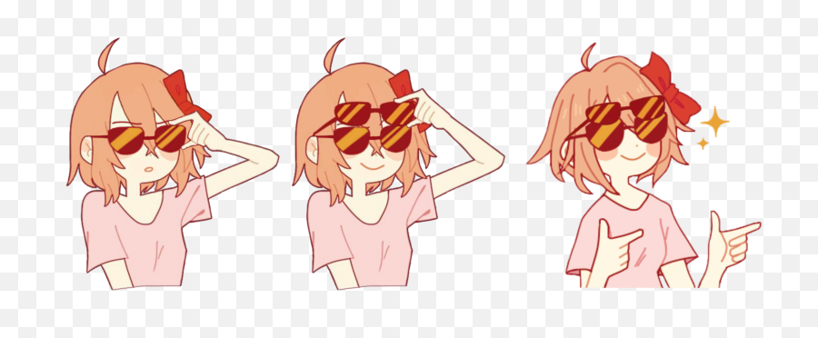 The Many Shades Of Coolyori Coolyori Sayori Drake Meme - Sayori Drake Meme Emoji,Meme Sunglasses Png