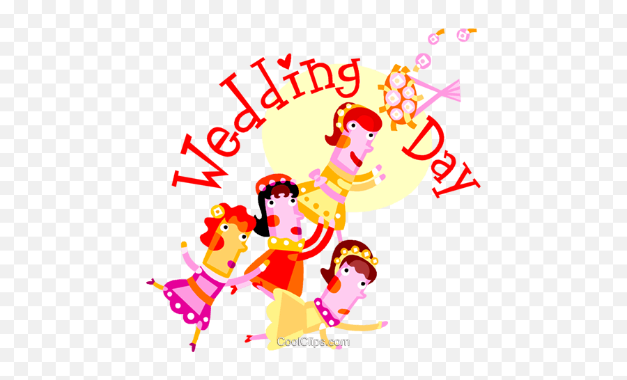 Wedding Day Royalty Free Vector Clip Art Illustration Clip Emoji,Weddings Clipart Free