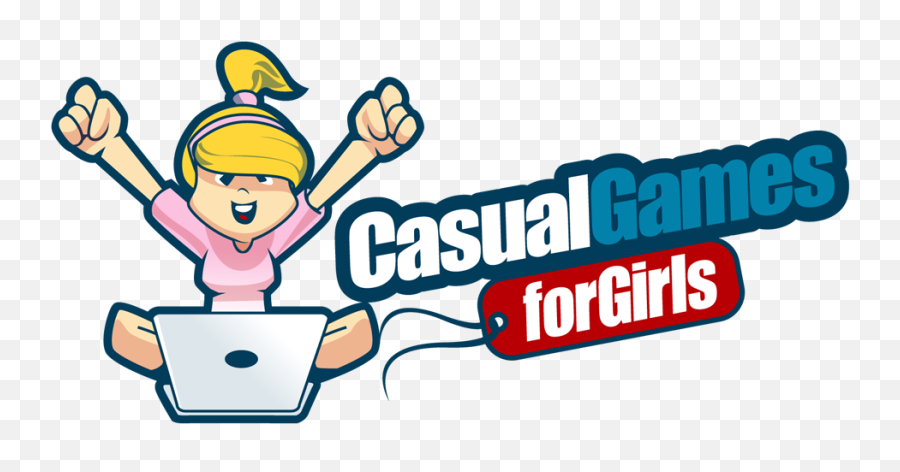 Casual Games Just For Girls Logo Design For Girls Feminine - Happy Emoji,Gamer Logo