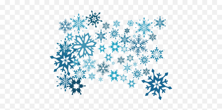 Download Snowflakes - Blue Snowflakes Png Emoji,Snowflakes Png