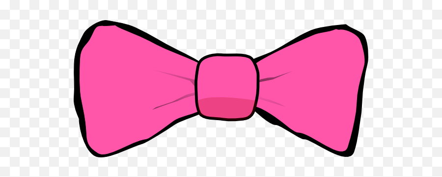 At Clker - Pink Bow Clipart Emoji,Bow Tie Clipart