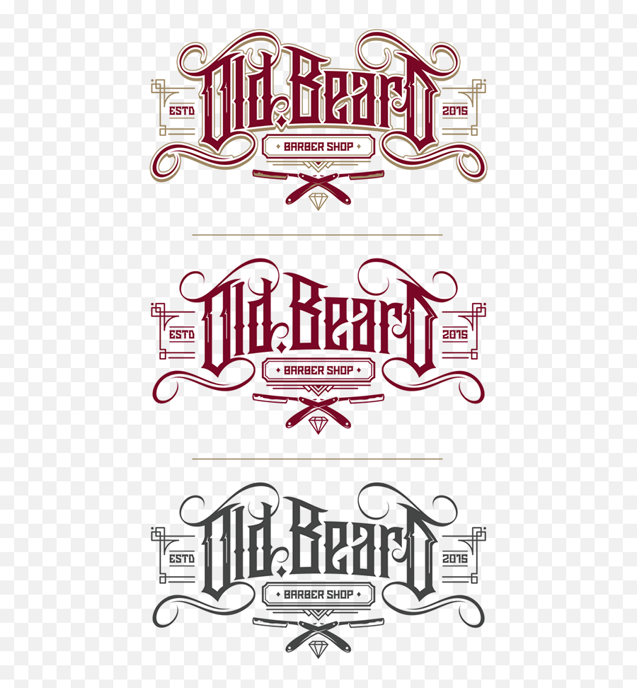 Old Beard Logo - Old Fashion Barber Logos Emoji,Barber Logo