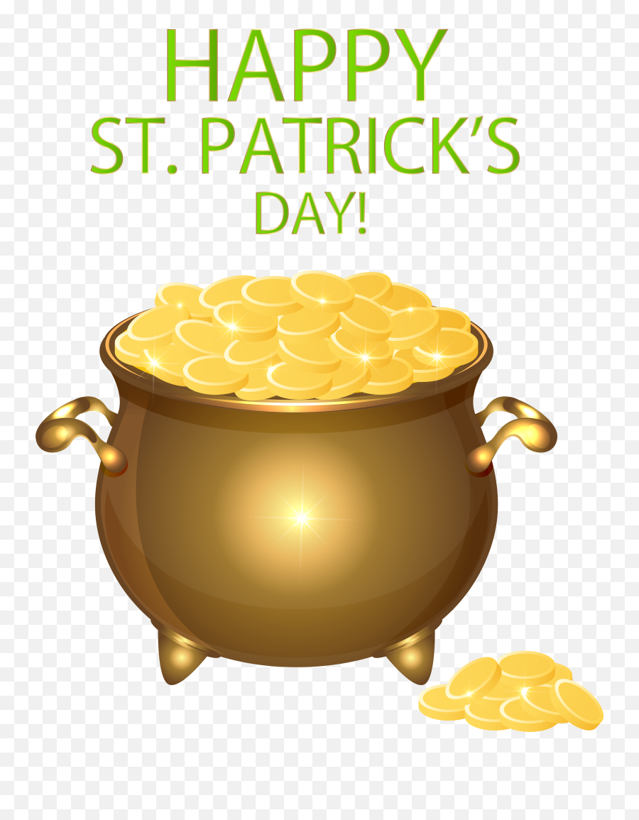 Download Gold Of Pot Day Saint Patrick Emoji,Pot Of Gold Clipart