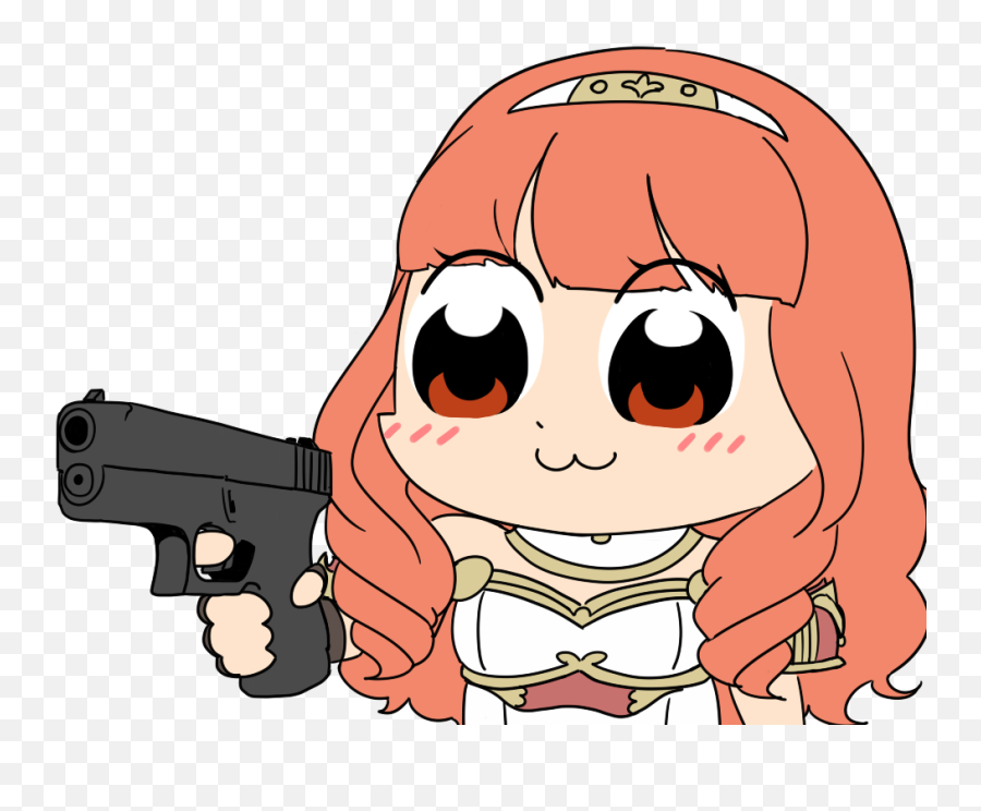 Gun To Head Png - Facial Expression Nose Cheek Cartoon Head Emoji,Anime Head Png