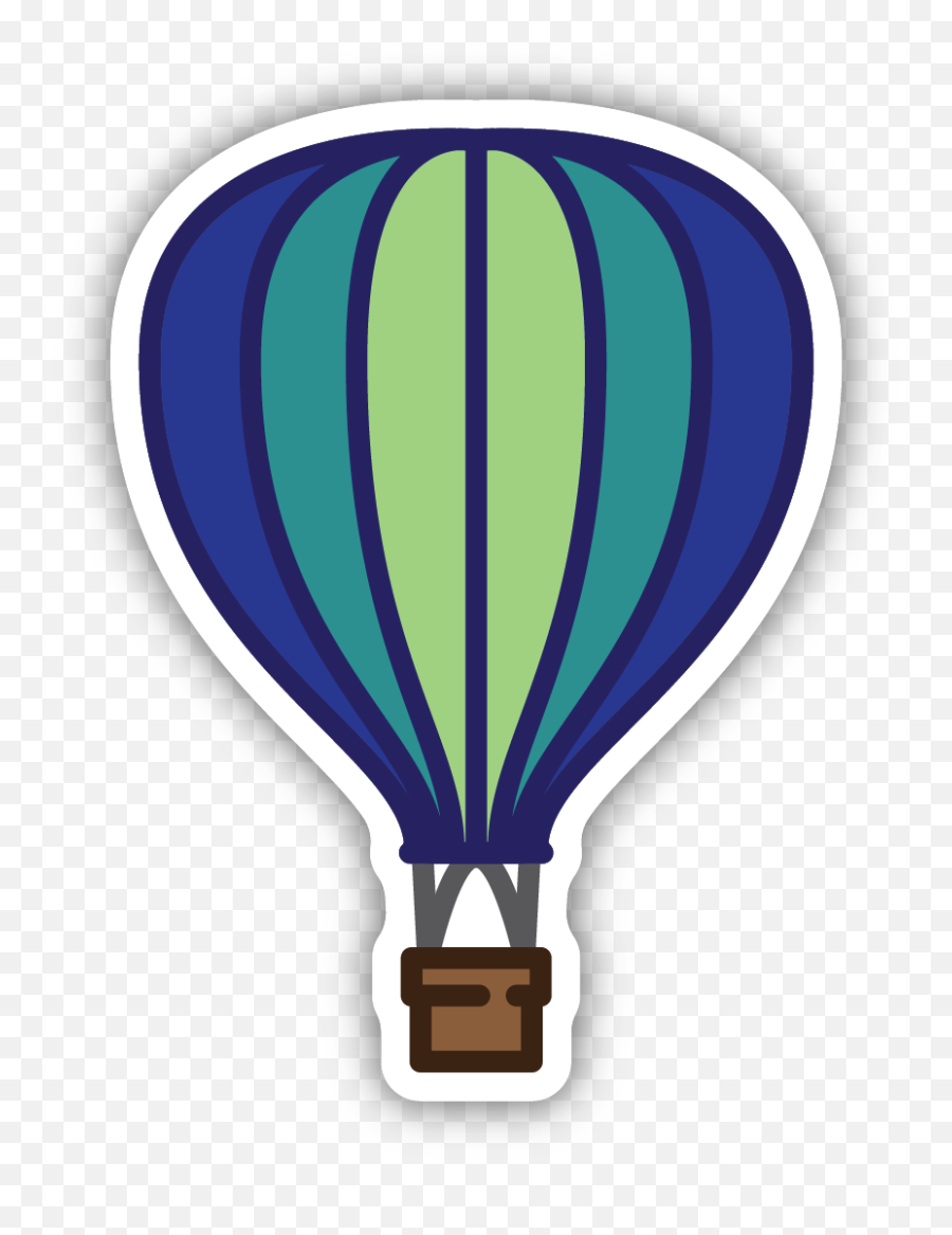 Hot Air Balloon Sticker - Stickers Northwest Emoji,Water Balloon Clipart