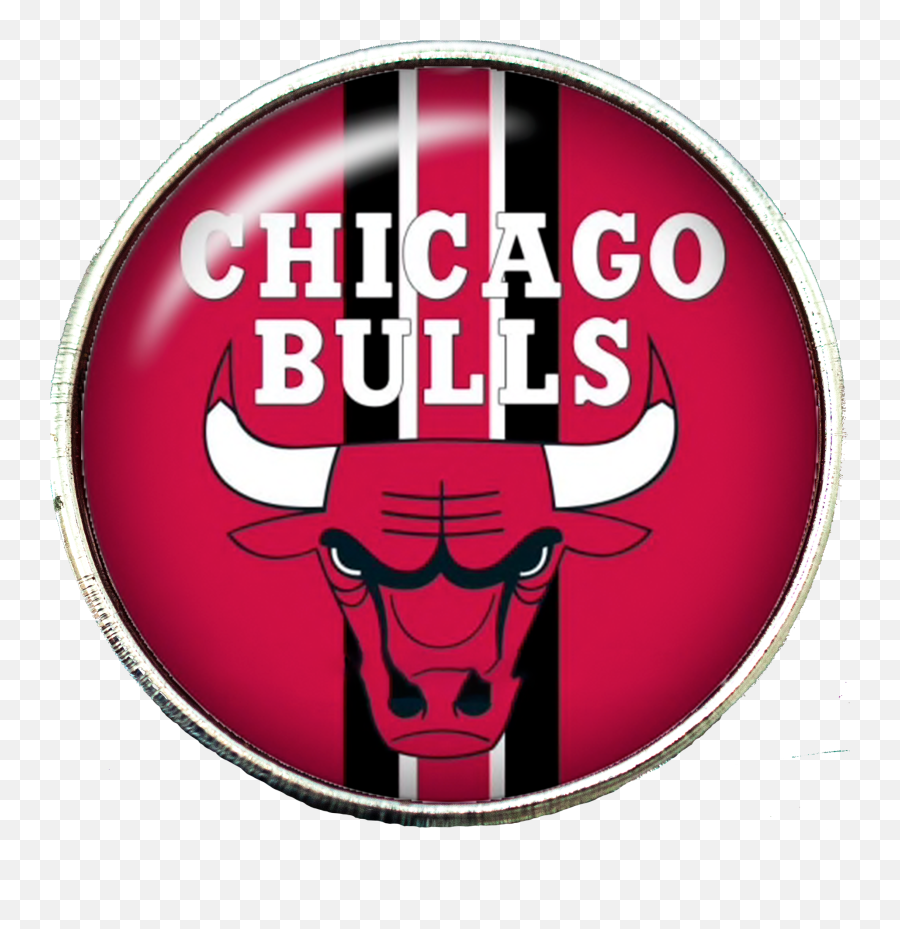 20mm Chicago Bulls Nba Basketball Logo - Chicago Bulls Emoji,Chicago Bulls Logo
