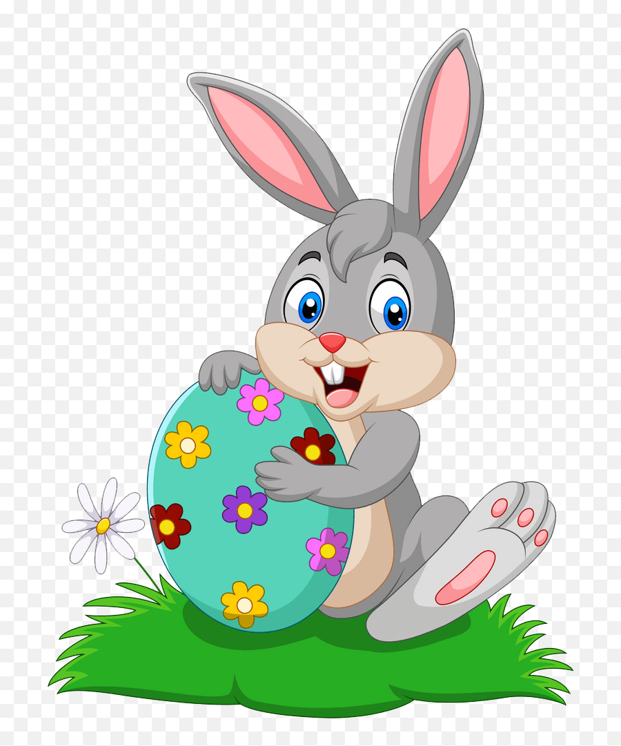 Pretty Easter Rabbit Clipart Transparent - Clipart World Emoji,Bunny Clipart Free