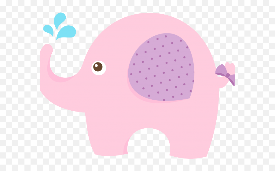Baby Girl Clipart Elephant - Clip Art Full Size Png Baby Pink Elephant Clipart Png Emoji,Baby Girl Clipart