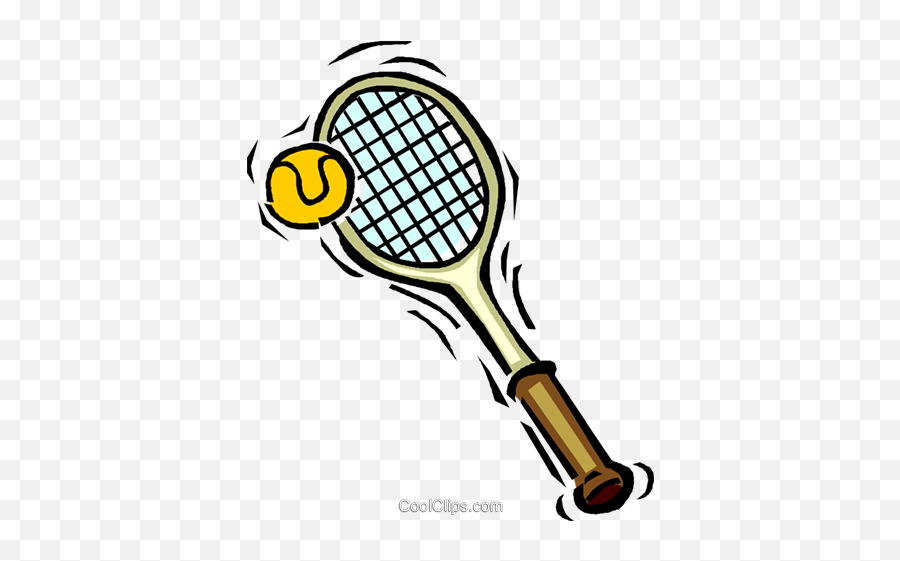 Tennis Racket And Ball Royalty Free - Tennisschläger Mit Ball Clipart Emoji,Tennis Racket Clipart
