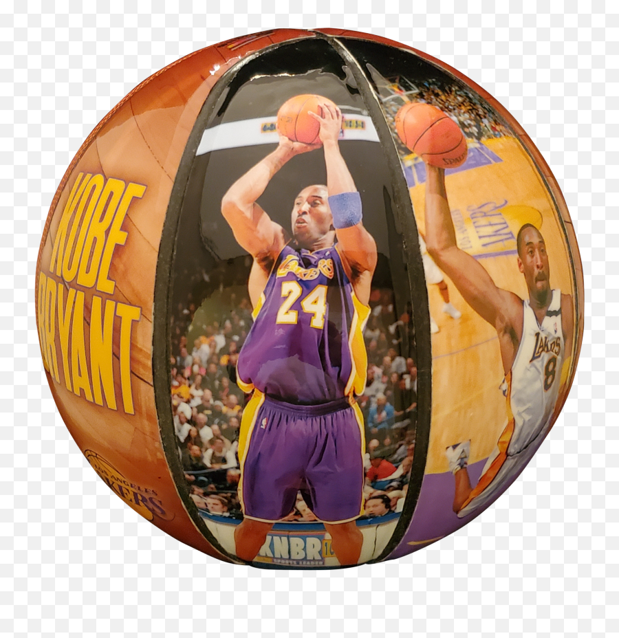 Kobe Bryant Nba Licensed Basketball With Pictures U0026 Stats - Kobe Bryant Jump Shot Emoji,Jerry West Nba Logo