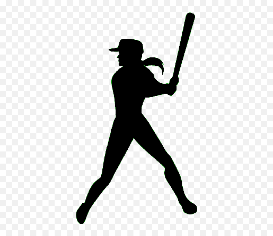 Download Free Png Download Free Png Softball Girl Clipart - Silhouette Softball Clipart Png Emoji,Softball Clipart