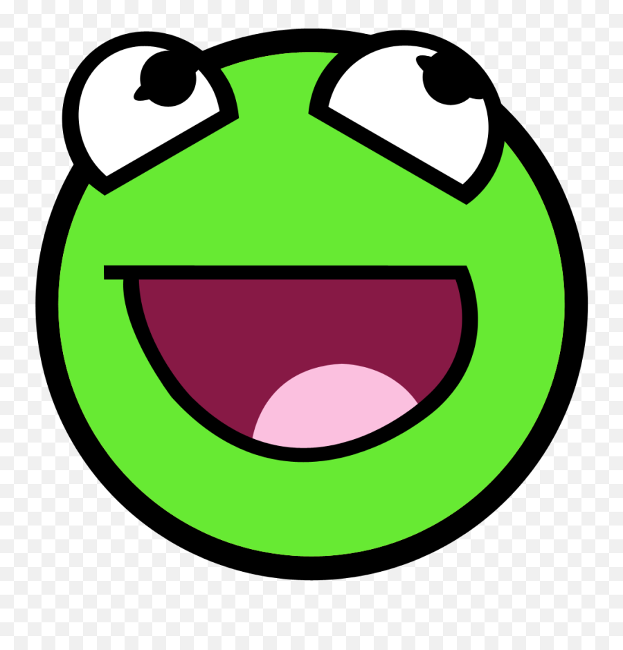 Green Smiley Face Png Transparent - Green Awesome Face Emoji,Smiley Face Png