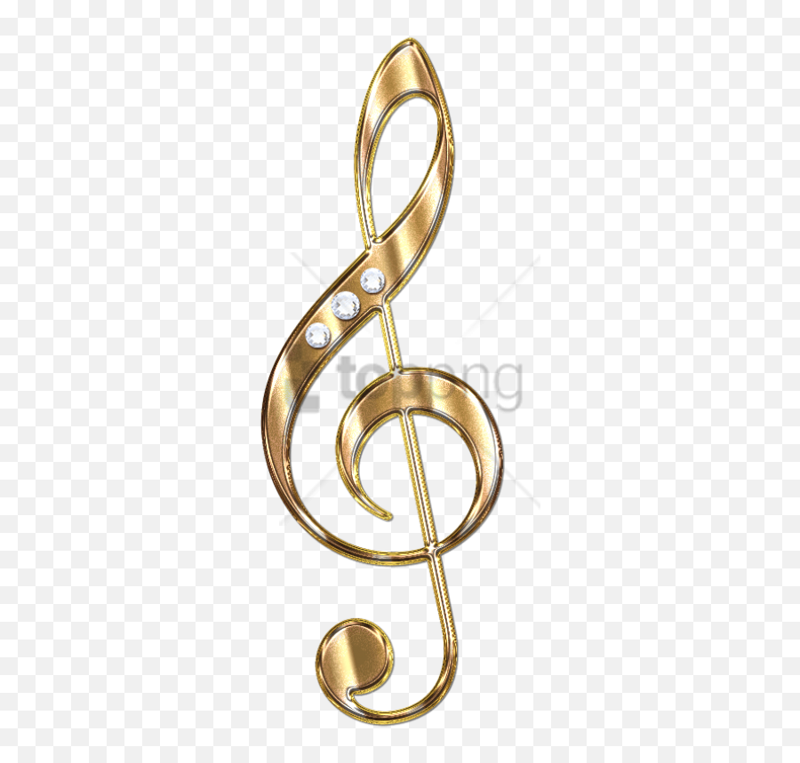 Free Png Gold Music Notes Png Png Image With Transparent - Gold Treble Clef Transparent Background Emoji,Music Note Transparent