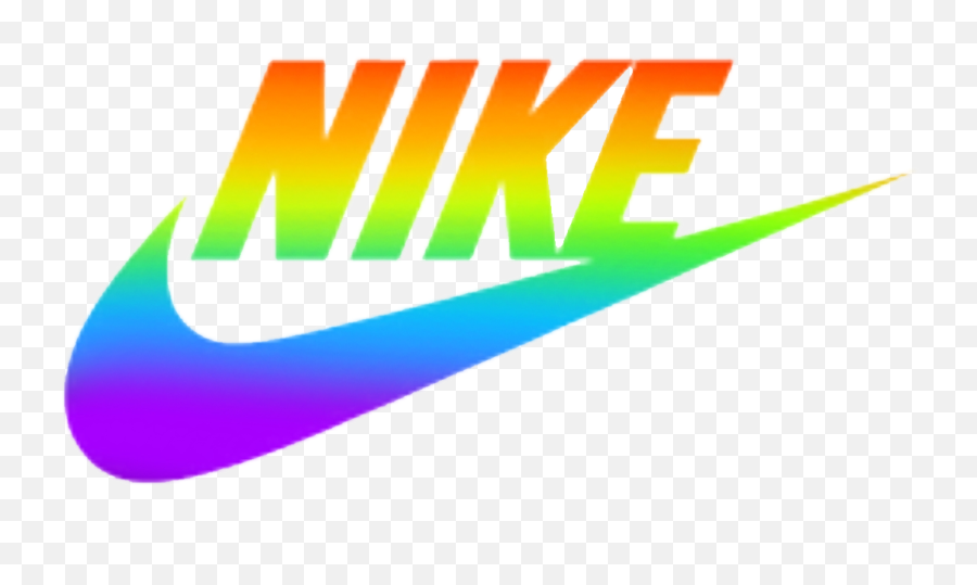 Nike Rainbow Logo - Nike Logo Rainbow Png Emoji,Cool Nike Logo