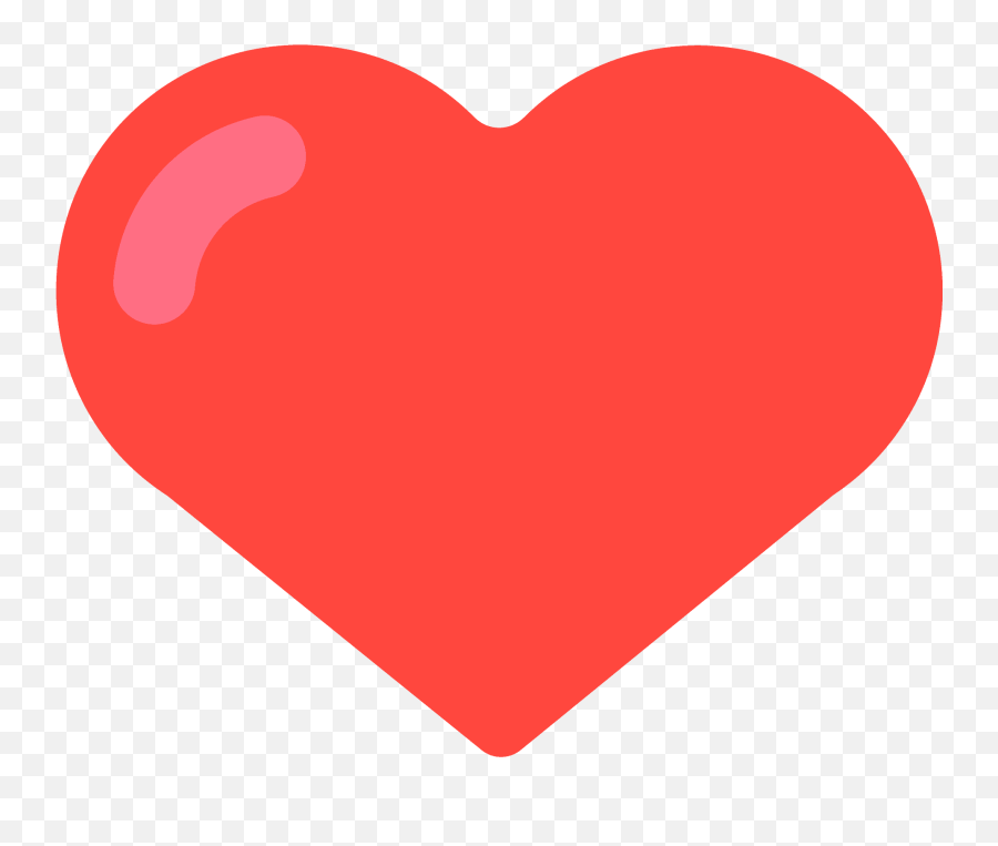 Red Heart Emoji Clipart - Emoji Heart Png,Red Heart Emoji Png