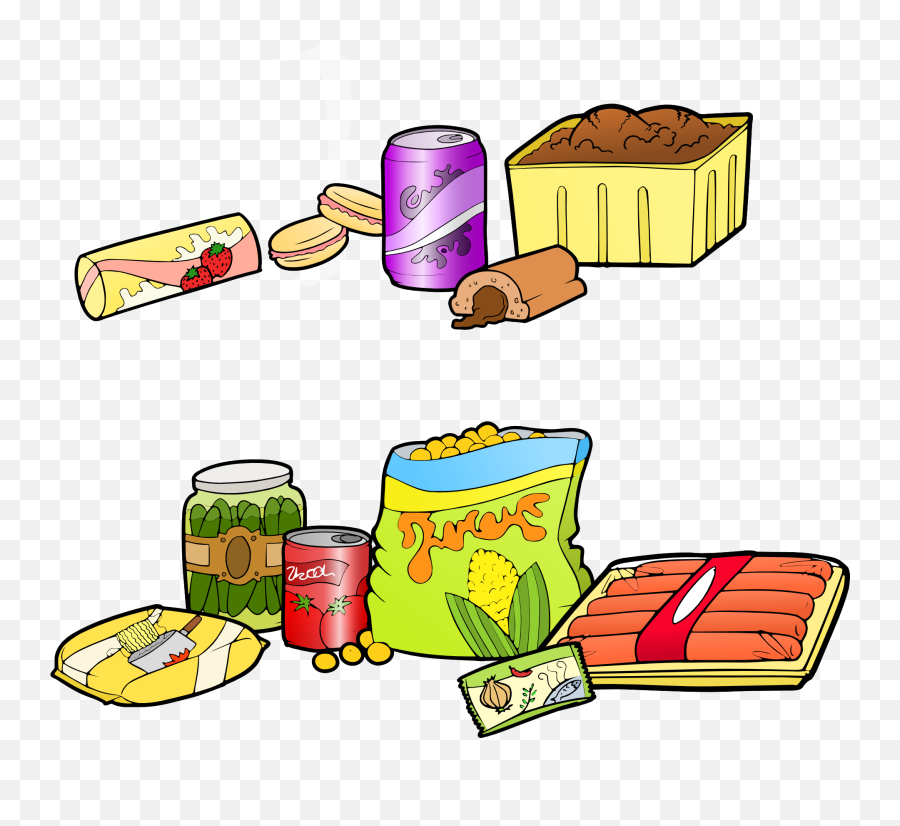 A Lot Of The Fast Food Clipart Free Image - Foods For Camping Clipart Emoji,Food Clipart